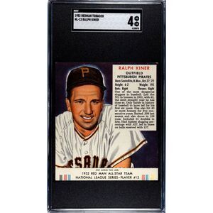 Vintage 1952 Redman Tobacco Ralph Kiner SGC 4 (4138876)
